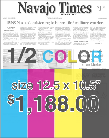 Navajo Times Advertising Rates