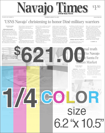 Navajo Times Advertising Rates