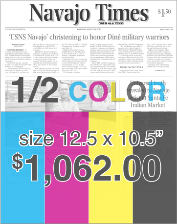 Navajo Times Advertising Rates