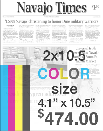 Navajo Times Advertising Rates
