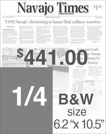 Navajo Times Advertising Rates