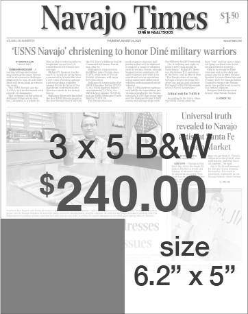 Navajo Times Advertising Rates