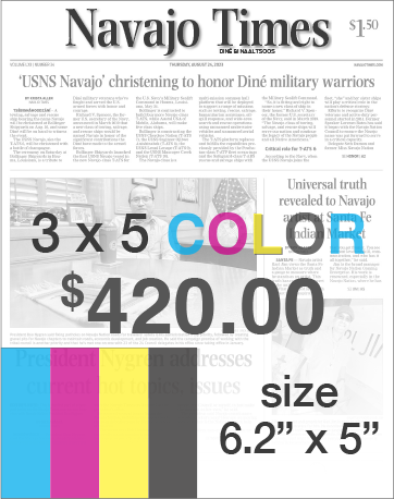 Navajo Times Advertising Rates