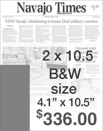 Navajo Times Advertising Rates