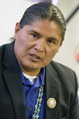 Chris Deschene says he plans to appeals today's Office of Hearings and Appeals decision on Thursday in Window Rock. (Times photo - Donovan Quintero)