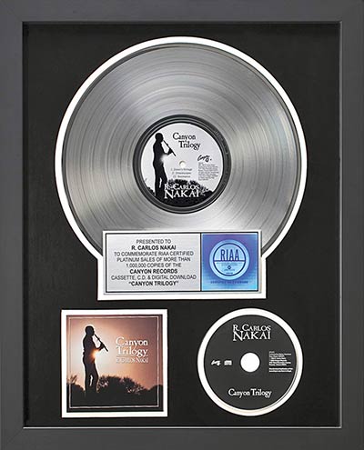 At the Platinum Concert on Jan. 23, 2015, R. Carlos Nakai will be awarded with a Platinum Vinyl Record of his album “Canyon Trilogy.” (Courtesy Photo)