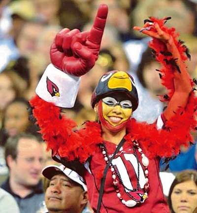 Big Red Mascot At Arizona Cardinals