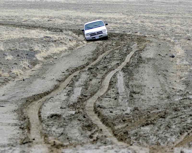 Snow, mud create treacherous conditions across rez