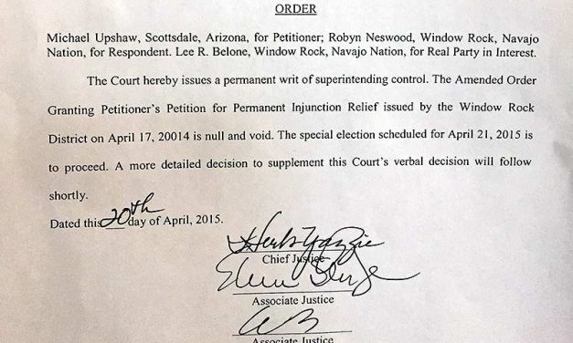 Navajo Supreme Court orders election to be held