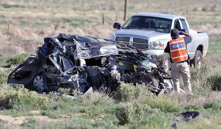 Suspected drunk driver in a near head-on collision with Navajo Transit ...