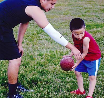 Scout football camp draws 18 participants