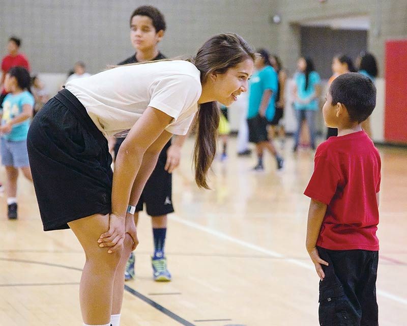 Youth council hosts basketball clinic with Jude Schimmel