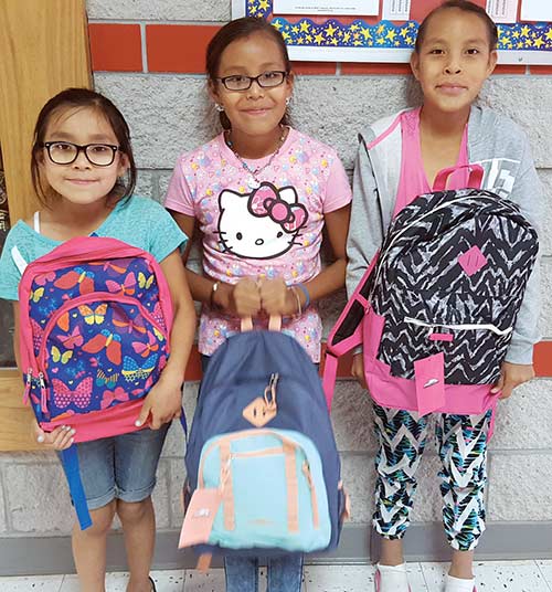 Youth Council provides Kinlichee youth with filled backpacks