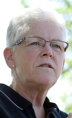 EPA Administrator Gina McCarthy speaks at a press conference Thursday morning in Farmington, N.M. (Times photo - Donovan Quintero)