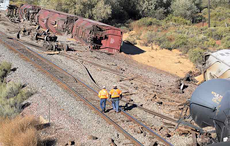 Gallup train derails