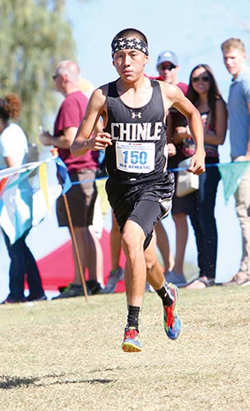 Submitted | Chinle junior Santiago Hardy won the Arizona Division III state cross-country meet at the Cave Creek Golf Course in Phoenix on Nov. 7. The team titles went to the Page boys and girls cross-country teams.