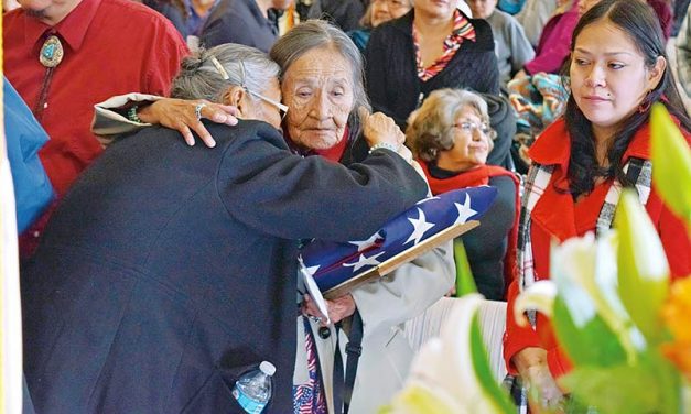 Family, friends, dignitaries honor Code Talker Alfred Peaches