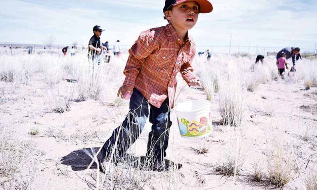 Miss Navajo hosts egg hunt in home community