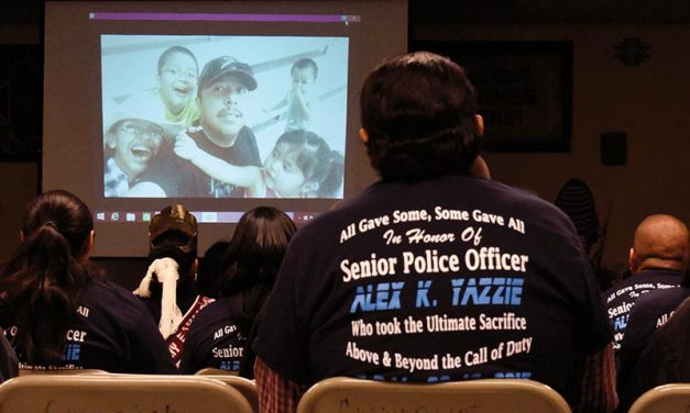 Community commemorates one-year passing of Officer Yazzie