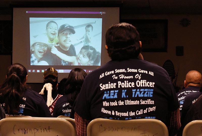 Community commemorates one-year passing of Officer Yazzie