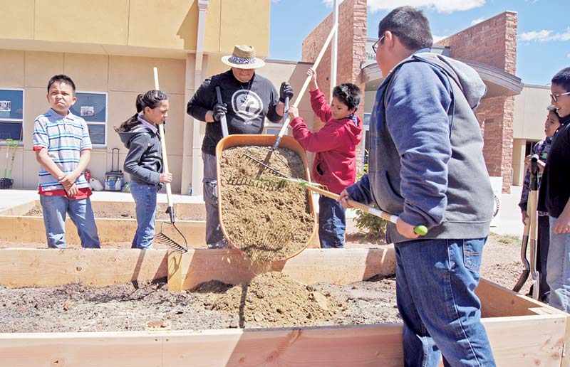 Middle schoolers learn about gardening, food sovereignty