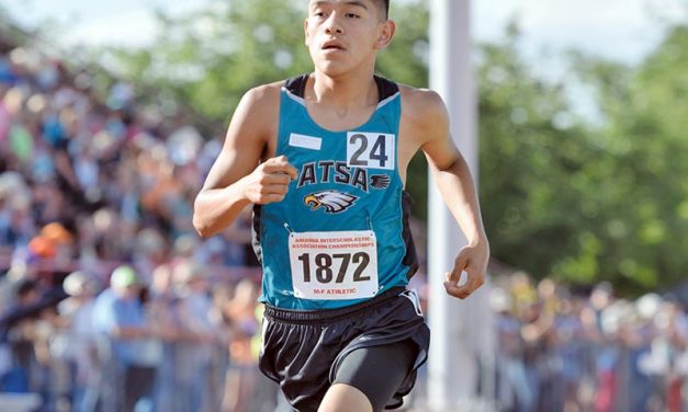 Pinon runner comes full circle — Joe ekes out the 3200 title