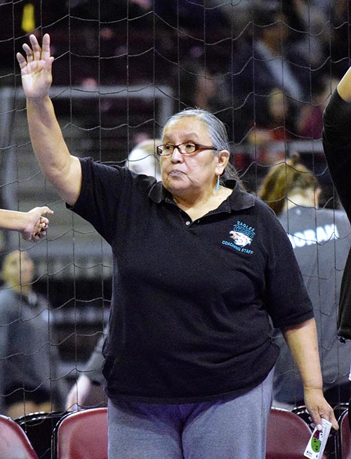 File photo Pinon volleyball coach Nellie McCurtain was recently awarded the “Double-Goal Coach” for the Phoenix Chapter of Positive Coaching Alliance.