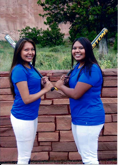 Submitted Rochelle Begaye, left, and Courage Todachine were selected to Team USA women's fast pitch softball team that will compete in the Dominican Republic this summer July 20-26, 2017. 