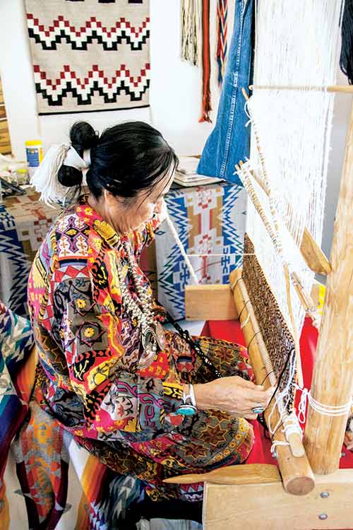 Special to the Times | J. Morgan Edwards Photography Pearl Sunrise (Diné) will be demonstrating her rug weaving skills in the Indian Village at the New Mexico State Fair.