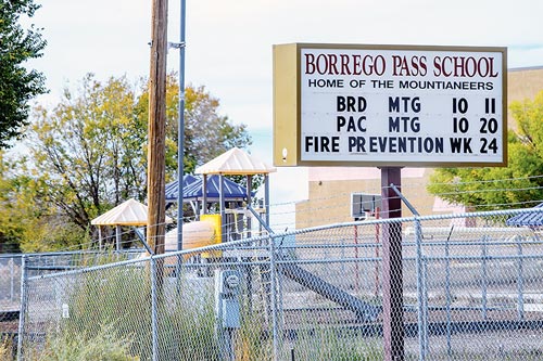 DODE calls for criminal investigation of Borrego Pass School