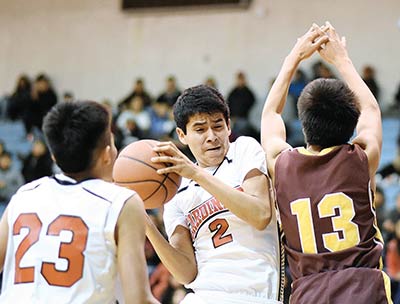 St. Michael boys split 1A North games