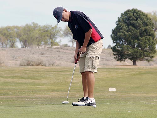 Father-son duo share experiences on the golf course