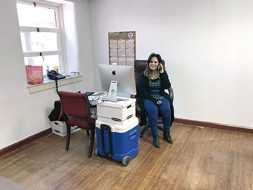 President’s staffers move to temporary offices