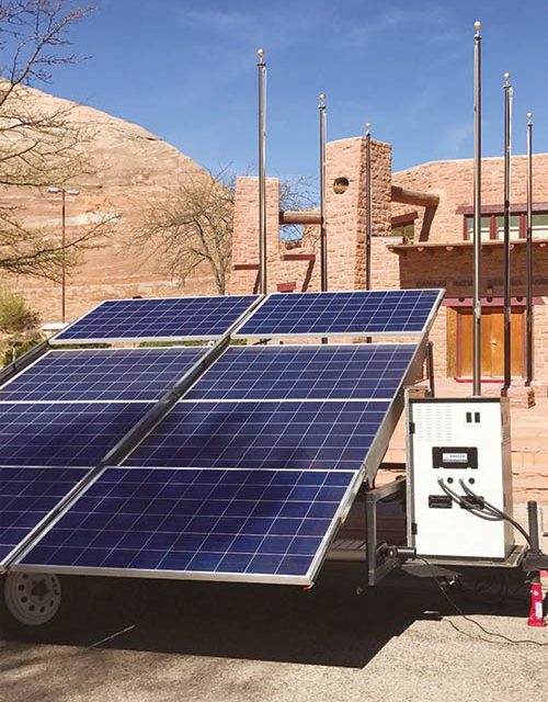 Solar panels may provide power to remote residents