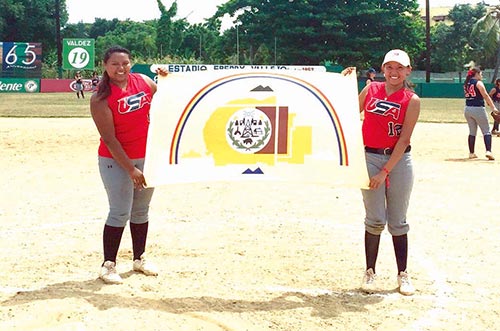 Diné player gains new experience playing softball in Dominican Republic