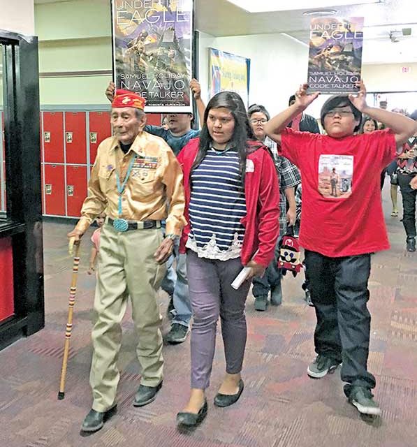 Middle school names library after Code Talker