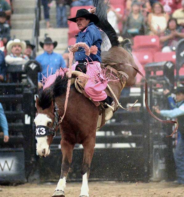 Tohono O’odham cowboy wins INFR in his debut