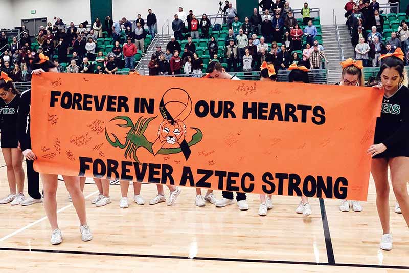 Reporter’s notebook: Love trumps rivalry as players don Aztec colors