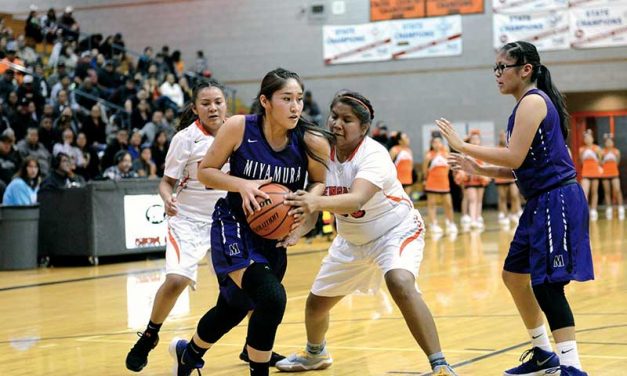 Miyamura girls even district record with win over Gallup