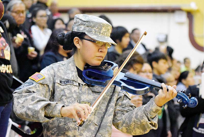 Young violinist gets anthem gig