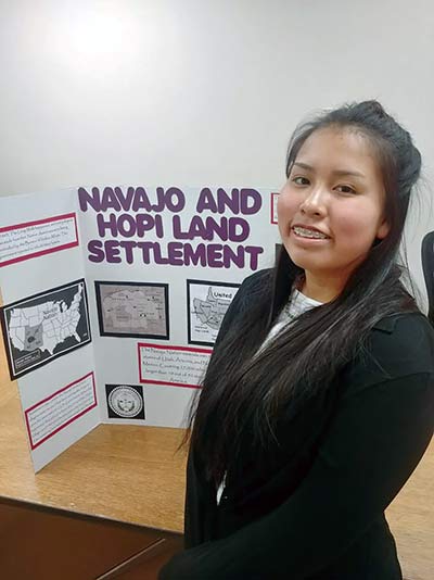 Diné student wins local History Day contest