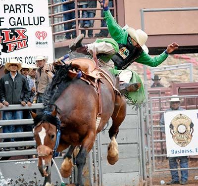 Rock Point bull rider wins Lion’s Club debut