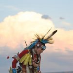 Grand entry rises as the circle returns to Western Navajo Fair