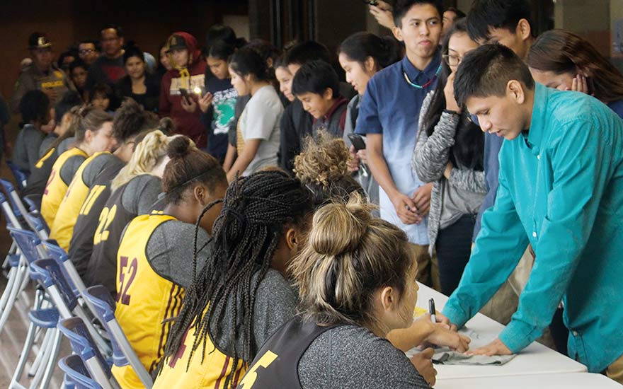 ASU women learn love of hoops runs deep on ‘rez’