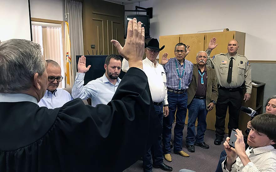 San Juan County’s first majority-Navajo commission sworn in