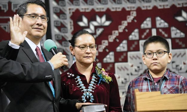 Nez, Lizer take oath of office