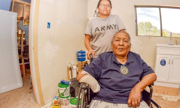 Every last drop counts:  Families in Navajo Mountain receive running water