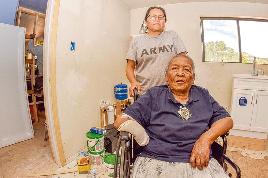 Every last drop counts:  Families in Navajo Mountain receive running water