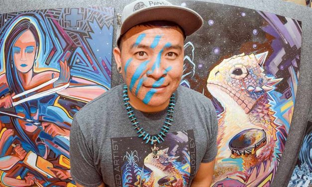 Putting on the war paint:  Featured artist brings deep ties to area, grandfather