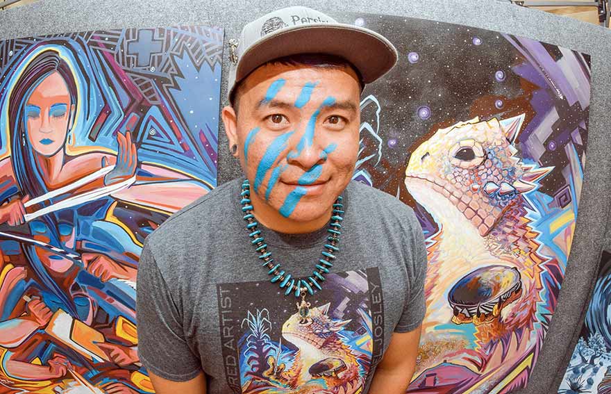 Putting on the war paint:  Featured artist brings deep ties to area, grandfather